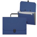 Портфель пластиковый ErichKrause Matt Classic, с 12 отделениями, A4, синий (в пакете по  1шт.) 50438