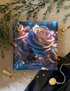 Фотоальбом на 50 магнитных листов 23х28 см, кольца "liquid metal flowers 2" FA 50М.008-2