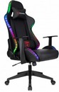 Кресло игровое Zombie GAME RGB черный эко.кожа/ткань с подголов. крестов. пластик пластик черный 