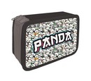 Пенал трехстворчатый большой тканевый торец 190/105 "PANDAS", Пчелка (15) ПО-110