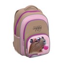 Ученический рюкзак с грудной перемычкой ErichKrause ErgoLine® 17L CapyBarbie 62807