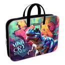 Папка текстильная на молнии ErichKrause с ручками Dino Art, A4+ 62914
