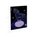 Тетрадь 18л. кл., обл. мелов.,  ErichKrause Black Unicorn, выборочный УФ-лак (в плёнке по 10 шт.)_MIX-PACK 018019154-63272