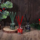 Аромадиффузор, 30мл в декор. флаконе, цвет. пал. микрофибра, LADECOR (Xmas Tree/ Red Fruits/ Opium) 773-004