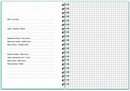 Тетрадь 80л. кл., на гребне с обложкой из двухстроннего двухцветного пластика "Pastel Collection Blue/Mint" 3413