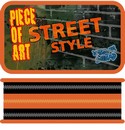 Пенал трехстворчатый большой тканевый торец 190/105 "STREET STYLE", Пчелка (15) ПО-110