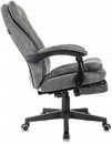 Кресло руководителя Бюрократ T-9950MSG-F Fabric серый Light-19 крестов. пластик подст.для ног 