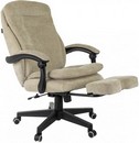 Кресло руководителя Бюрократ T-9950MSG-F Fabric песочный Light-21 крестов. пластик подст.для ног 