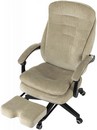Кресло руководителя Бюрократ T-9950MSG-F Fabric песочный Light-21 крестов. пластик подст.для ног 