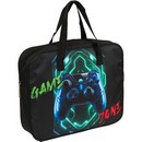 Папка для тетрадей, ИЗО и технологии deVENTE. Gamer A4 (36x28x8 см) плотный износостойкий полиэстер с водоотталкивающей пропиткой, с каучуковой аппликацией, с текстильным расширением 8 см, на молнии сверху, каучуковая аппликация 8056507