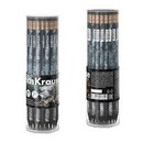Карандаш ErichKrause Fluid НВ, чернографитный круглый, с ластиком 62766