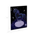 Тетрадь 18л. лин., обл. мелов., "Black Unicorn"  выборочный УФ-лак,  ErichKrause (10/200) 018019154-63273
