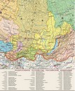 Мат настольный для письма 590*380 мм "Карта России", ПВХ, ДПС 2129.Р