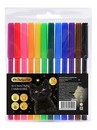 Фломастеры 12 цв. ПандаРог "Mystery Cat" смываемые, в пластиковом блистере  0172121200 (15-7492)