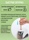 Точилка электрическая 1 отверстие, с контейнером, ORANGE PEEL X1,  цвет черный OP X1 BK
