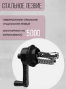 Точилка для карандашей механическая 1 отверстие 6-8мм, корпус прозрачный красный/черный SUNWOOD X30T-RED