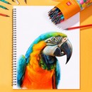Карандаши цв. Deli пластик 24цв. туба пл. ластик 7073-24
