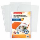Папка-вкладыш , 90 мкм, перф.,  А4 BRAUBERG "EXTRA 900", КОМПЛЕКТ 50 шт., матовые, ПЛОТНЫЕ 229669