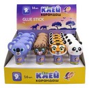 Луч Клеящий карандаш 9гр. Луч  "ZOO" с фигурной крышкой  34C 2258-08