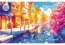 Альбом для рисования 40л. Солнечный город обл. мелов.карт., блестки, Апплика (10/30) С0587-34