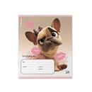 Тетрадь 18л. кл., обл. мелов., "Frenchie" выборочный УФ-лак, ErichKrause (10/200) 64834