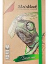 Скетчбук с пошаговыми эскизами ДИКИЙ МИР (РТ-1668)7БЦ,КБС с рез,80л бл-крафт бум,обл.крафт,выб.л РТ-1668