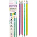 Карандаш чернографитный "deVENTE. Triolino Pastel" HB, диаметр грифеля 2 мм, трёхгранный, с ластиком, заточенный, пластиковый, цвет корпуса пастельное ассорти, индивидуальная маркировка, в картонной коробке 5032337