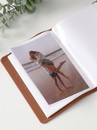 Фотоальбом из кожзама “ Счастливые моменты” коричневый, 12,5 х 17 см   10883352 10883352   