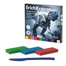 Пластилин классический ErichKrause Techno Dino 12 цветов со стеком, 192 г (в коробке 12 шт) 65200