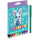 Фломастеры 12 цв. "deVENTE. Little Rabbit" с вентилируемым колпачком, в картонной коробке с подвесом 5081626