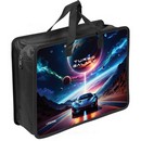 Папка для тетрадей, ИЗО и технологии 3D "deVENTE. Turbo Galaxy" A4 (33,5x26x10 см) с текстильным расширением 10 см, на молнии сверху, пластик 500 мкм, текстильные ручки, в пластиковом пакете 8054630