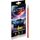 Карандаши 12цв., "deVENTE. Turbo Galaxy" 2М, диаметр грифеля 2,8 мм, шестигранные, в картонной коробке 5022620