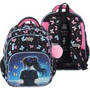 Рюкзак deVENTE. Grade. Butterfly Dreams школьный жесткий 37x28x16 см (16 л), плотный износостойкий полиэстер с водоотталкивающей пропиткой, 2 просторных отделения на молнии (одно отделение с разделителями для учебников, другое отделение с органайзером и карманом на липучке) 7033617