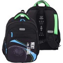 Рюкзак deVENTE. Grade. Next Level Football школьный жесткий 37x28x16 см (16 л), плотный износостойкий полиэстер с водоотталкивающей пропиткой, 2 просторных отделения на молнии (одно отделение с разделителями для учебников, другое отделение с органайзером и карманом на липучке) 7033619