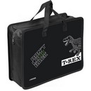 Папка для тетрадей, ИЗО и технологии "deVENTE. T-Rex" A4 (33,5x26x10 см) с текстильным расширением 10 см, на молнии сверху, пластик 400 мкм, выборочный лак, текстильные ручки, в пластиковом пакете 8057603