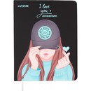 Дневник "deVENTE. K-Pop Heartbeat" универсальный блок, 48 листов, белая бумага 80 г/м?, печать в 1 краску, твердая обложка из искусственной кожи, шелкография, 1 ляссе 2020635