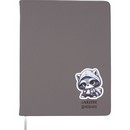Дневник "deVENTE. Cool Raccoon" универсальный блок, 48 листов, белая бумага 80 г/м?, печать в 1 краску, твердая обложка из искусственной кожи, шелкография, 1 ляссе 2020638