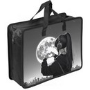 Папка для тетрадей, ИЗО и технологии "deVENTE. Silver Moon" A4 (33,5x26x10 см) с текстильным расширением 10 см, на молнии сверху, пластик 400 мкм, текстильные ручки, в пластиковом пакете 8057622