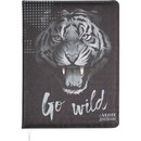 Дневник "deVENTE. Wild Tiger" универсальный блок, 48 листов, белая бумага 80 г/м?, печать в 1 краску, твердая обложка из искусственной антивандальной кожи с поролоном, цветная печать, отстрочка, 1 ляссе 2020606