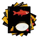 Тетрадь 24л. кл., обл. мелов., "Fish and Cat", ErichKrause (10/160) 65553