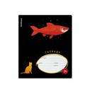 Тетрадь 24л. лин., обл. мелов., "Fish and Cat", ErichKrause (10/160) 65554