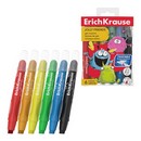 Гелевые мелки  6цв., ErichKrause Jolly Friends (в ПЭТ-боксе с европодвесом 6 шт) 65539
