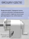 Точилка механическая с фиксатором  карандаша, 1 отверстие 6-8мм, корпус белый/синий SUNWOOD, X5170-NAVY X5170-NAVY