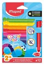 Карандаши 12цв.,  COLORPEPS INFINITY KIDY из ударопрочного грифеля для детей раннего возраста, эргономичная форма захвата, в коробке с подвесом 864600