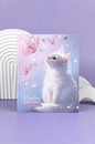 Дневник школьный "КОТ И БАБОЧКИ"  твёрдый переплёт, А5+, 48 л., тиснение фольгой, глянцевая ламинация, печать в одну краску, универсальная шпаргалка, Феникс+ 72747
