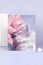 Дневник школьный "КОТ И ЦВЕТОК" интегральный переплёт, А5+, 48 л., выборочный  УФ-лак, матовая ламинация, печать в одну краску, универсальная шпаргалка, Феникс+ 73081
