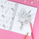 Книжка-раскраска для детей. Серия "Красивая раскраска" " ЦВЕТЫ"150х210 мм, 32 л., блок - офсет 120 г/м?, печать в одну краску, обл - мелованный картон 200 г/м?, гребень по длинной стороне, Феникс+ 72250