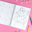 Книжка-раскраска для детей. Серия "Красивая раскраска" "ПРИНЦЕССЫ" 150х210 мм, 32 л., блок - офсет 120 г/м?, печать в одну краску, обл - мелованный картон 200 г/м?, гребень по длинной стороне, Феникс+ 72412