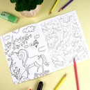 Книжка-Раскраска для детей. Серия "Раскраска для девочек" "ЕДИНОРОГИ" 165?205 мм, 8 л., блок - офсет 100 г/м2, печать в одну краску, обл - мелованная бумага 150 г/м?, мягкий переплёт (2 скобы), Феникс+ 63622