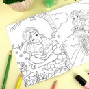 Книжка-Раскраска для детей. Серия "Раскраска для девочек" "ДЕВОЧКИ" 165?205 мм, 8 л., блок - офсет 100 г/м2, печать в одну краску, обл - мелованная бумага 150 г/м?, мягкий переплёт (2 скобы), Феникс+ 68041
